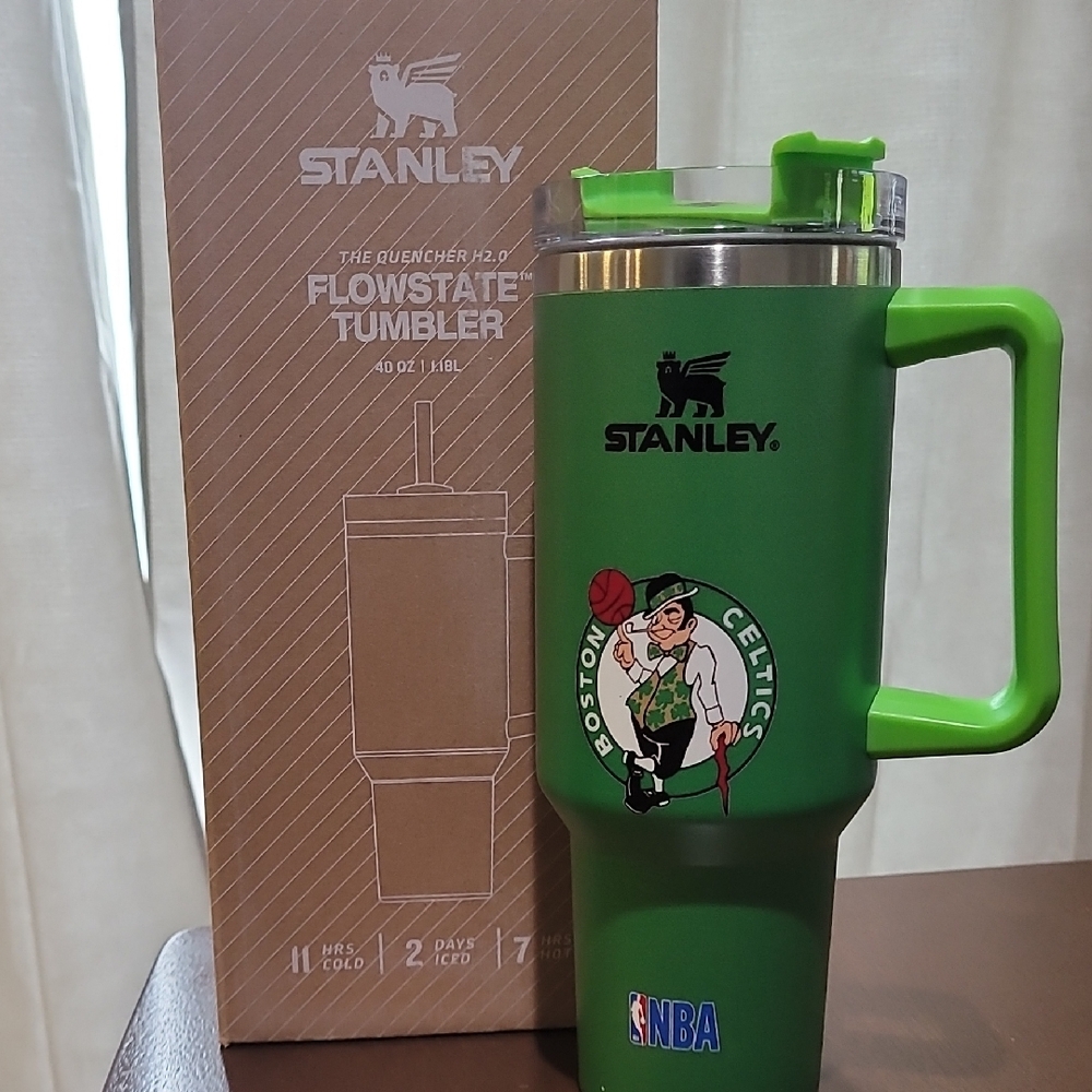 Stanley FlowState H2.0 40oz. Quencher with Custom Boston Celtics Design